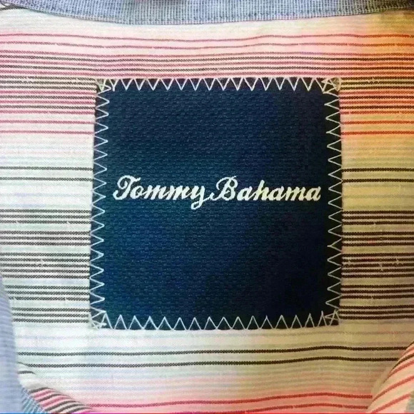 Tommy Bahama Silk Blend Button Down Shirt. - Picture 3 of 8